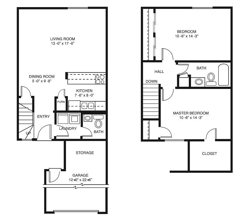 Floor plan Bristol Townhome