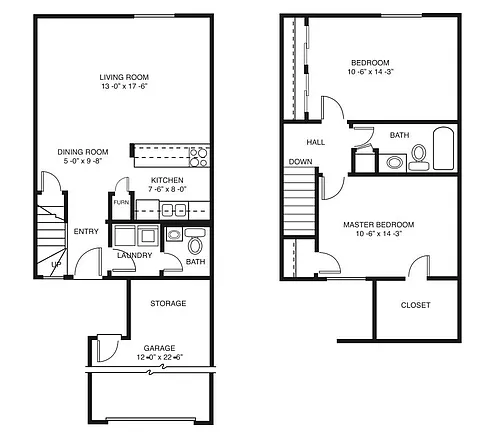 Floor plan Bristol Townhome