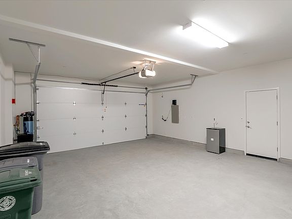 Water softener in garage.