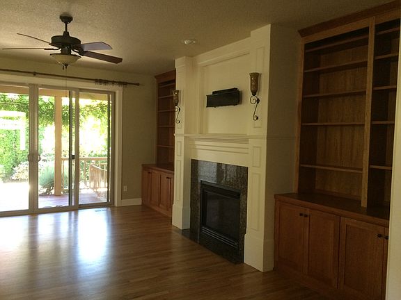 Living room fireplace