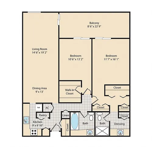 Floor plan B