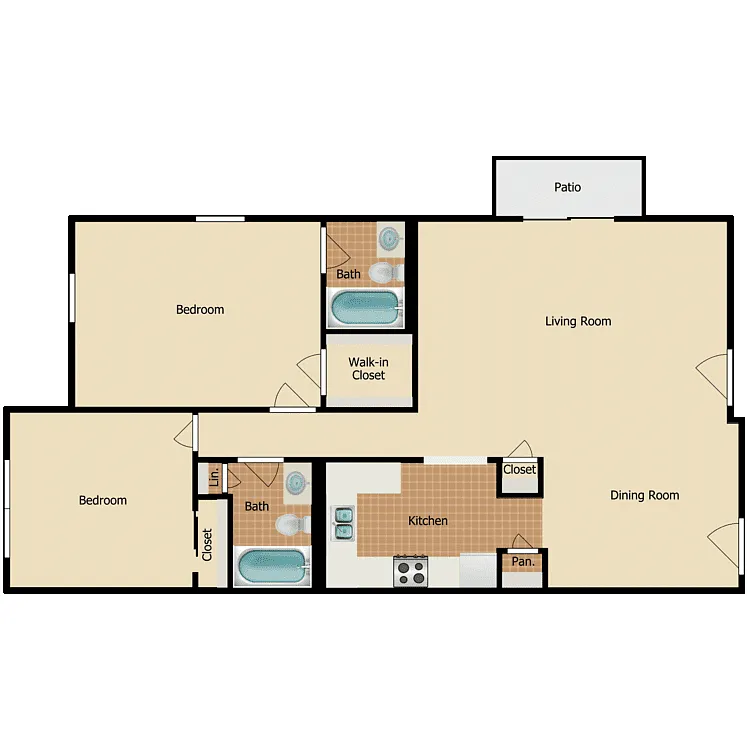 Floor plan The Cambridge
