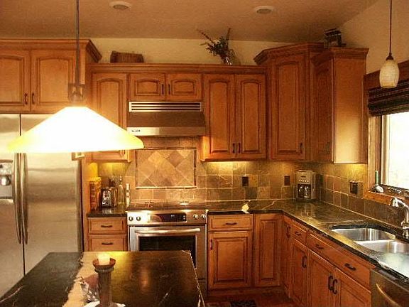 Front view of kitchen