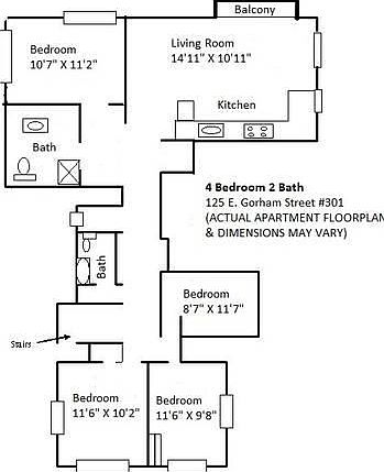 2nd image of 125 E Gorham St #301