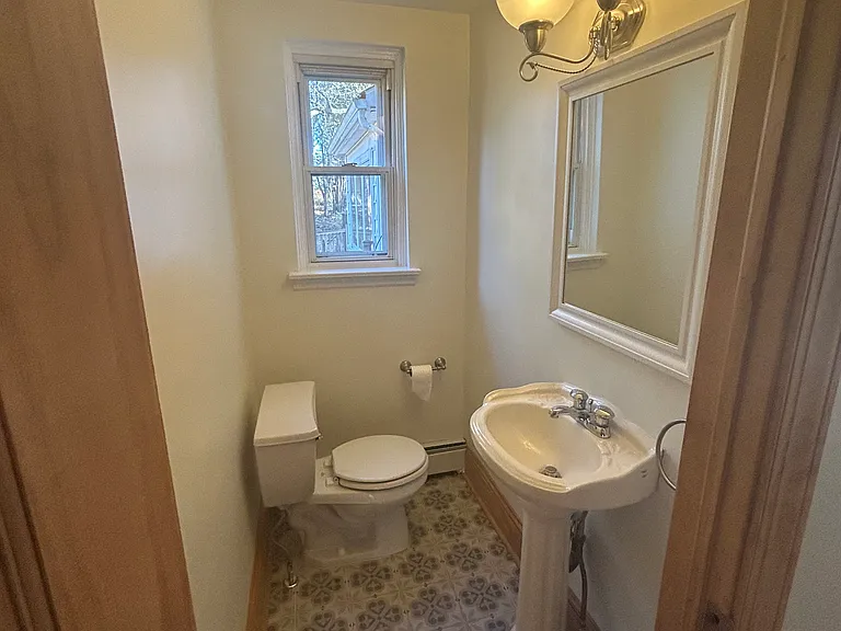 First floor half bath
