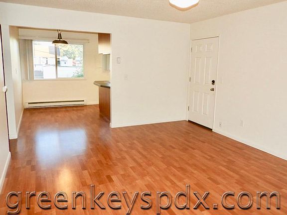View from living room into dining area