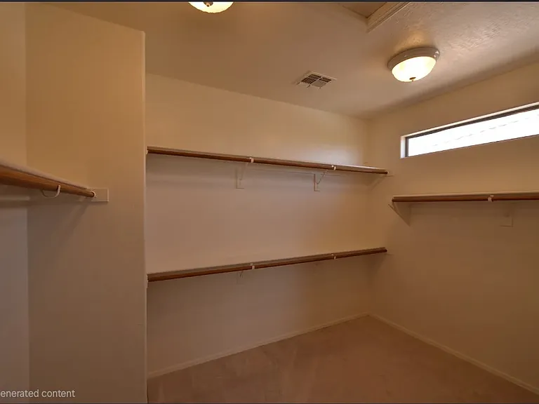 Master bedroom walk-in closet