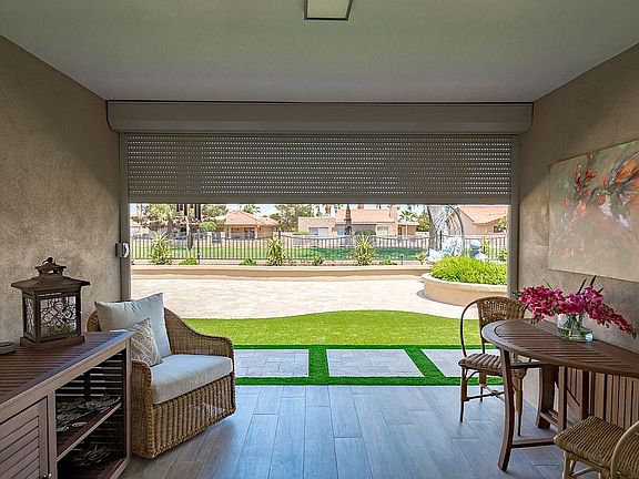 Security door on patio