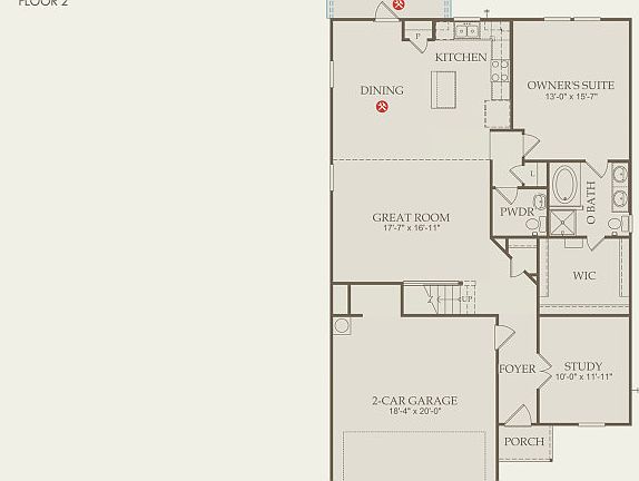 Granville Floor Plan, Quick Move-in Home, Floor 1