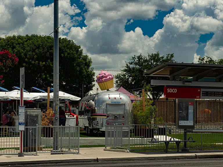 SOCO food trucks (10 min walk)