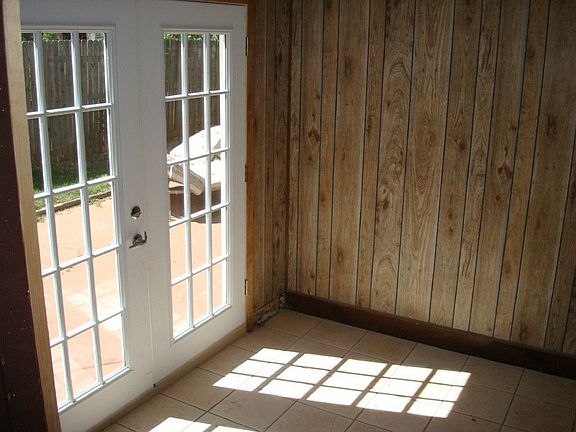 French Doors to Patio from Game Room