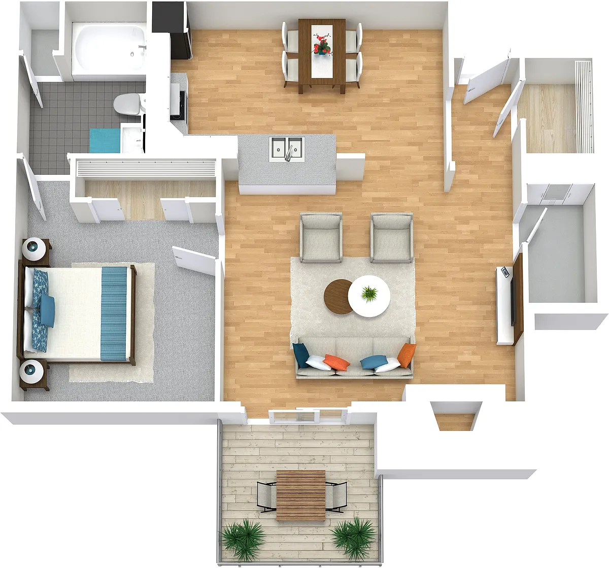 Floor plan One Bedroom