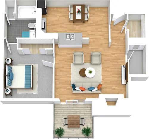 Floor plan One Bedroom