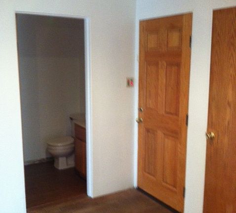 Front door/ 1/2 bathoom