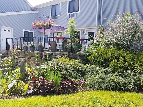 Front entrance in the summer.