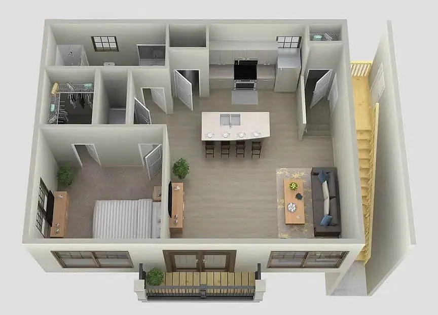 Floor plan The Carriage House