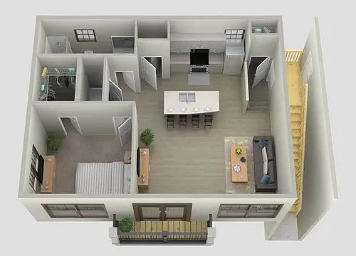 Floor plan The Carriage House