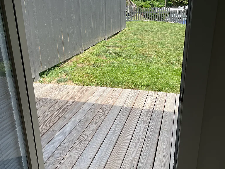 Small yard from deck