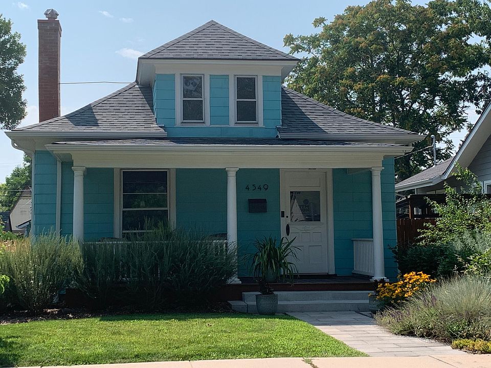 Exterior of house with front porch