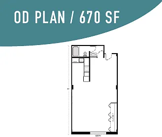 Studio - 670 SF Studio - 670 SF