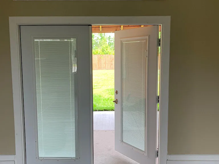 Backside french doors