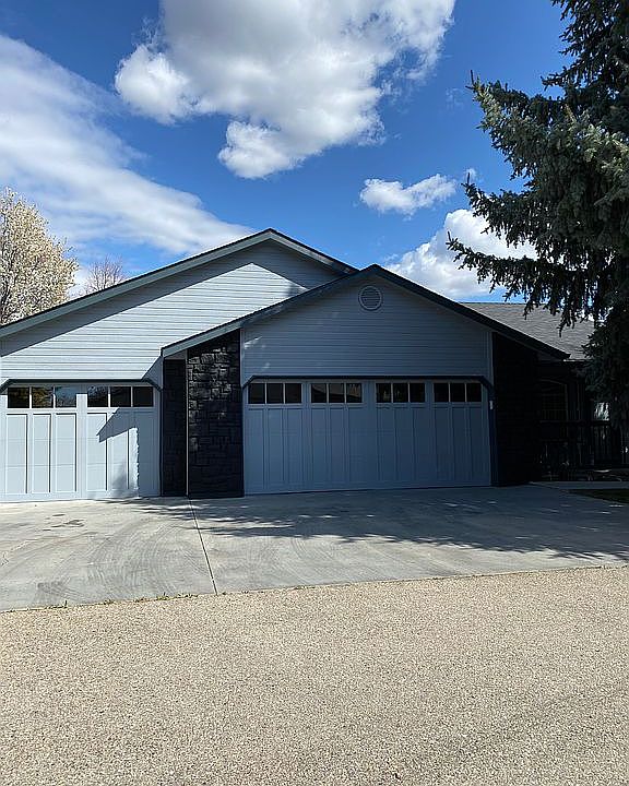Front, new garage doors