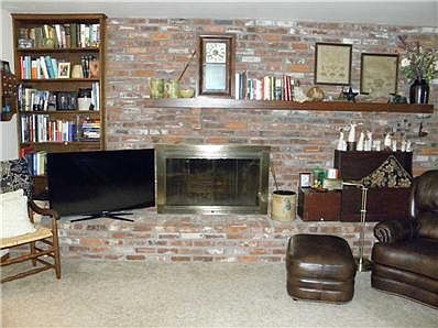 Fireplace.