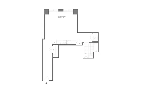 Floor plan S3.4 | Studio | 1 Bath