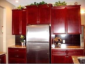 Cherry Cabinets with Custom Cabinets