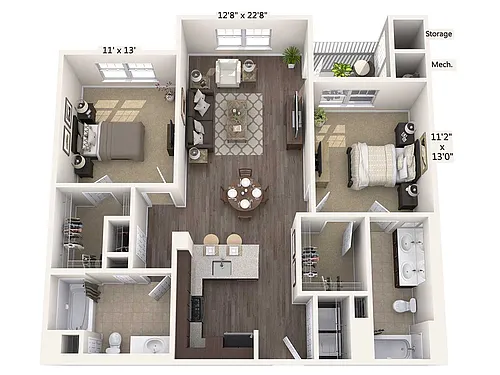 Floor plan B3