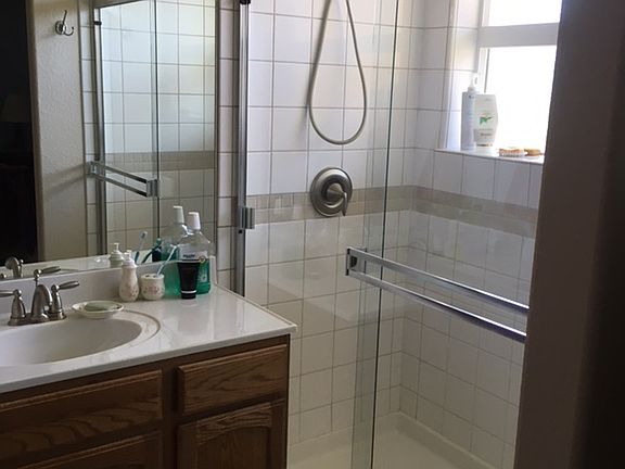 master  bath walk-in shower