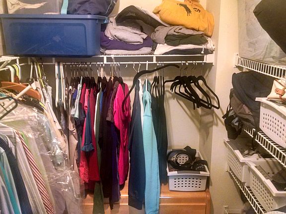 Walk-In Closet in Master Bedroom