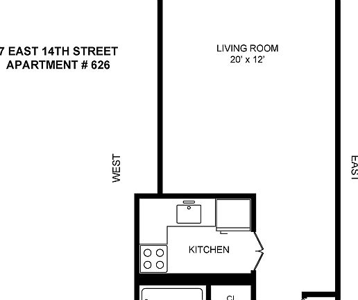 4th image of 7 E 14th St APT 626