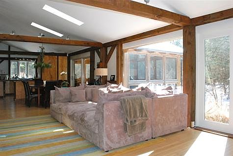 SOUTH-FACING WINDOWS IN THE GREAT ROOM