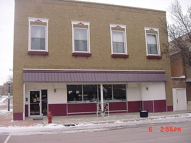 Front view of building