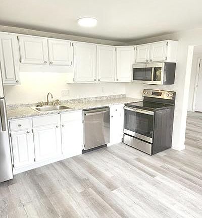 Kitchen with all new appliances.