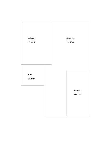 Floor plan 145 Willard Street 1bd