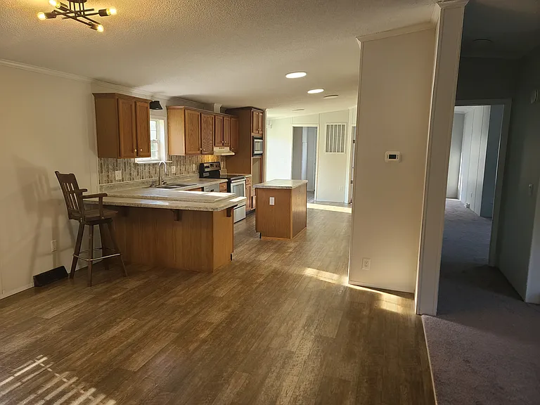 Dining area, new flooring