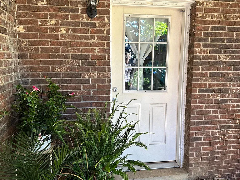 Private front door entry.