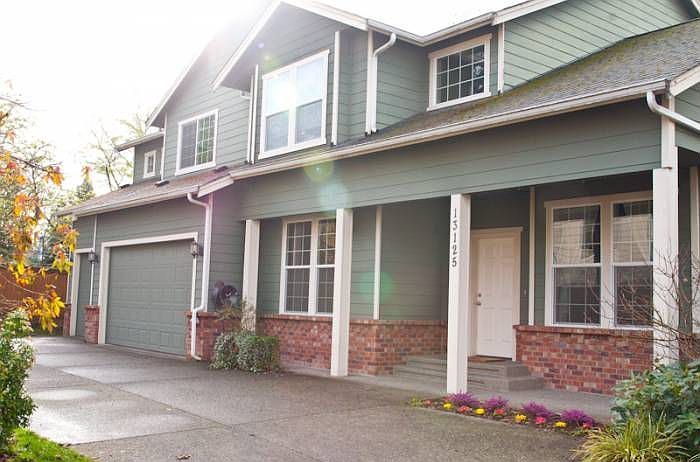 Outside front