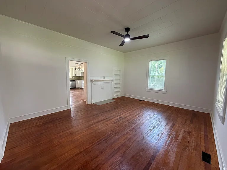Huge Living room with real hardwood floors!