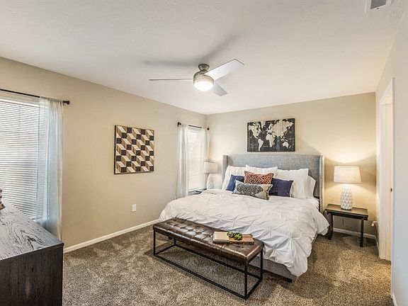 All Floor Plans Come with Two Bedrooms, One with En-Suite Bathroom and Closet