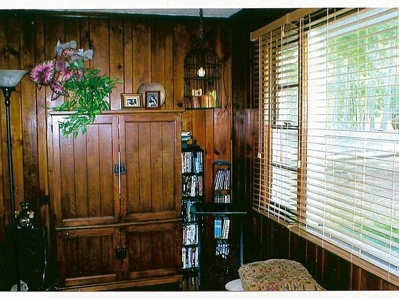 Knotty pine living room