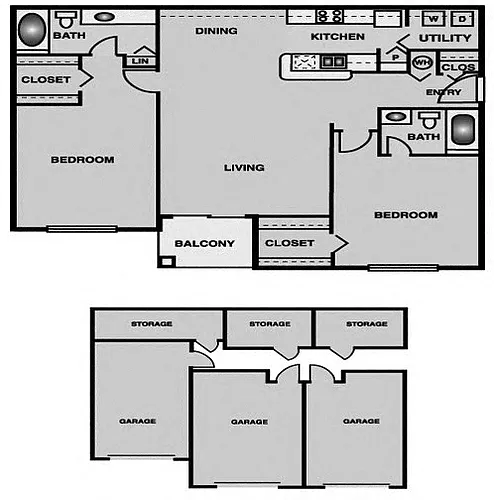 Floor plan PALB, PALB-R