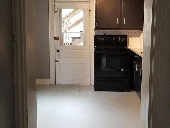 looking into large eat in kitchen area 