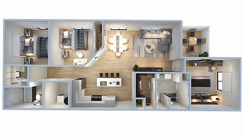 Floor plan C1 3X2 1250
