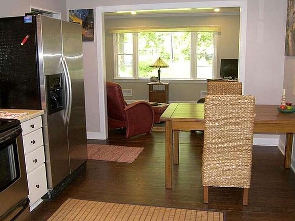 Front Kitchen looking into the living room