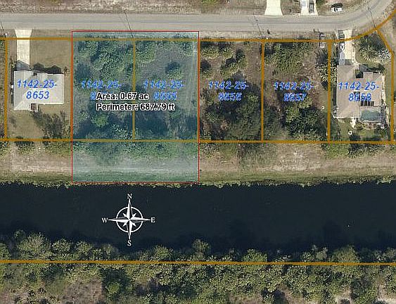 South facing back yard