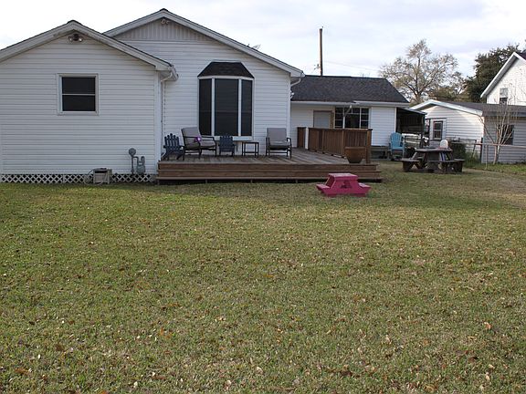 Backyard with deck