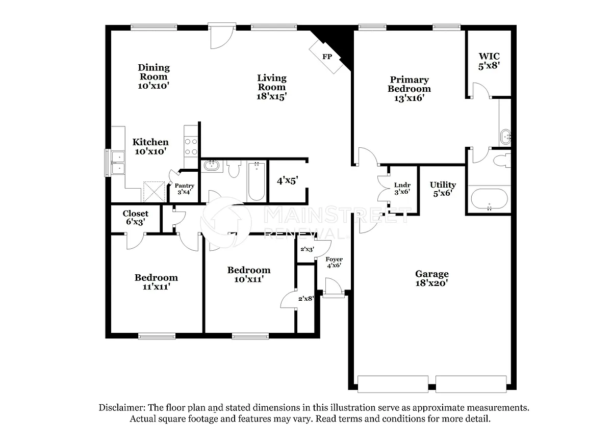 Floor Plan - 2964 River Park Ct